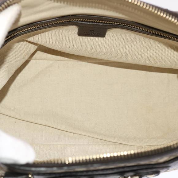 GUCCI Diamante Hand Bag Canvas Leather 2way Brown Beige 247286 Auth tb817 - Picture 9 of 16